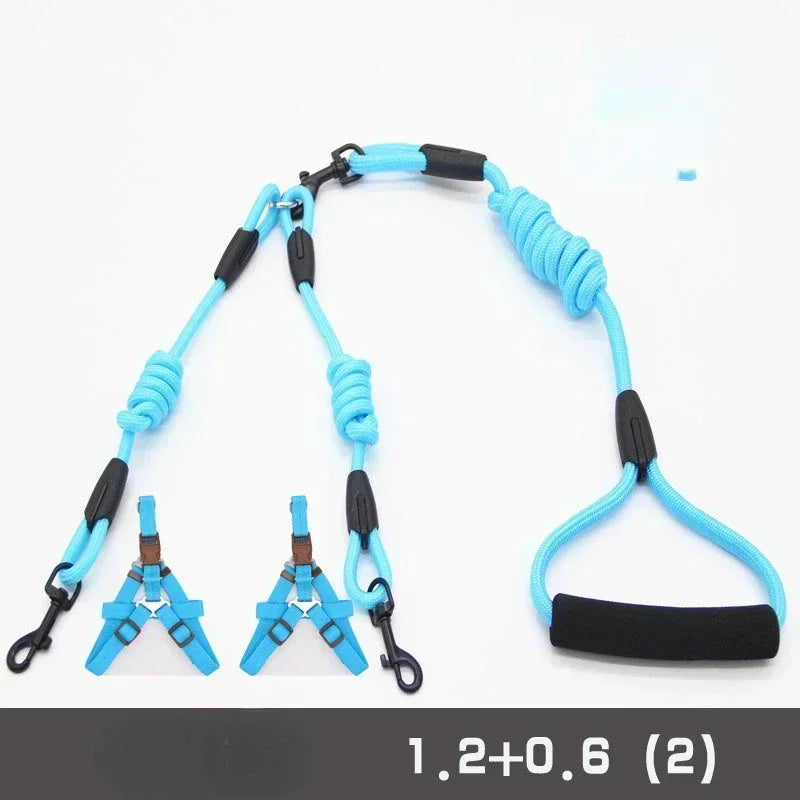 NoEnName_Null Double Dog Leash Coupler for Small Dogs
