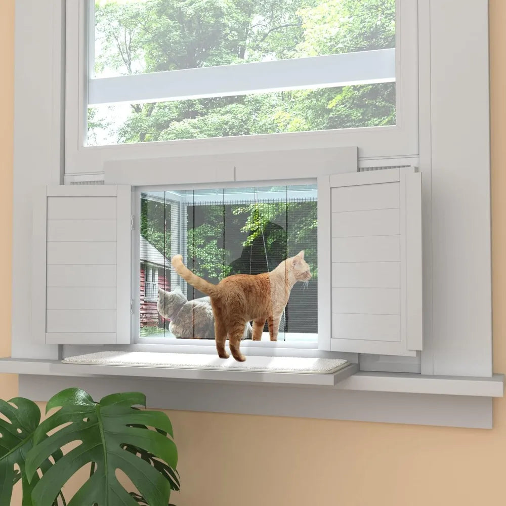 Cat Window Perch Catio Waterproof Top Fits 24 To 42 Wide