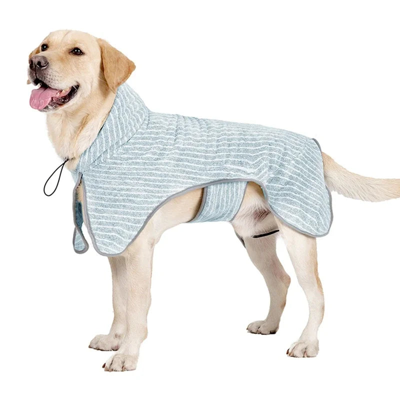 Pet Bathrobe Coat Fast Water Absorbent Towel For Dogs Cats