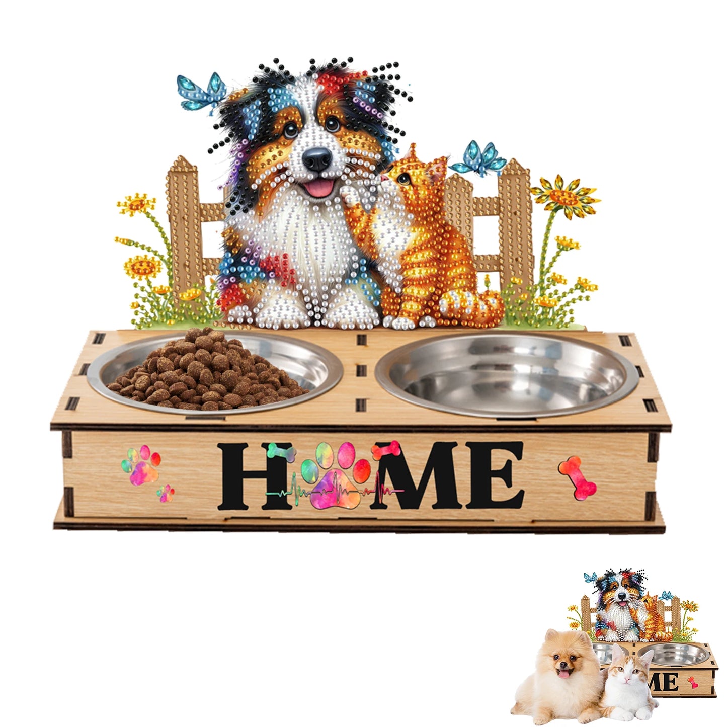 APWIKOGER 5D DIY Diamond Painting Pet Feeder Making Kit