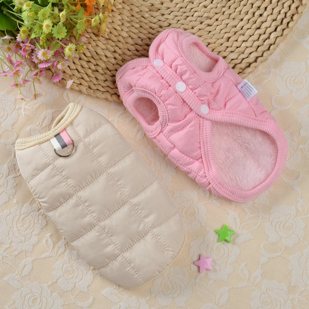 Winter Warm Padded Dog Jacket Cotton Windproof Coat