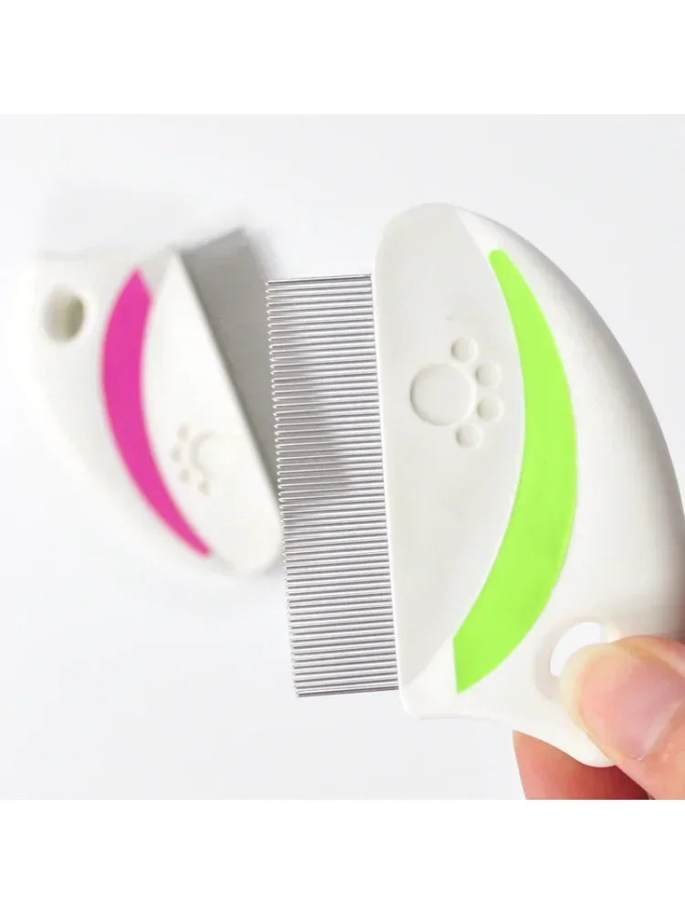 1Pcs Portable Anti Lice Comb for Cats and Dogs Stainless Steel Pet Hair Brush Multipurpose Flea Remover