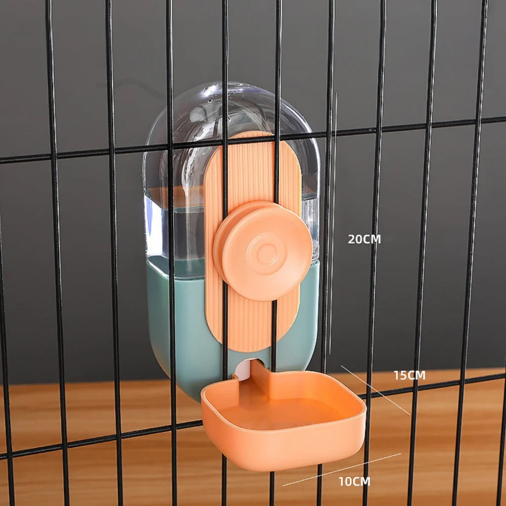 27oz Automatic Pet Bowl Cage Hanging Feeder Water Bottle Food Container Dispenser For Puppy Cat Rabbit Feeding Tool
