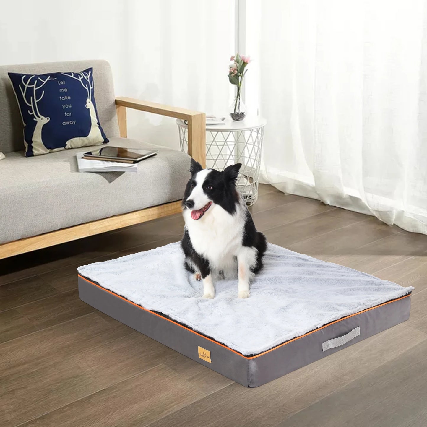 Bingopaw Large Orthopedic Dog Bed with Removable Washable Cover