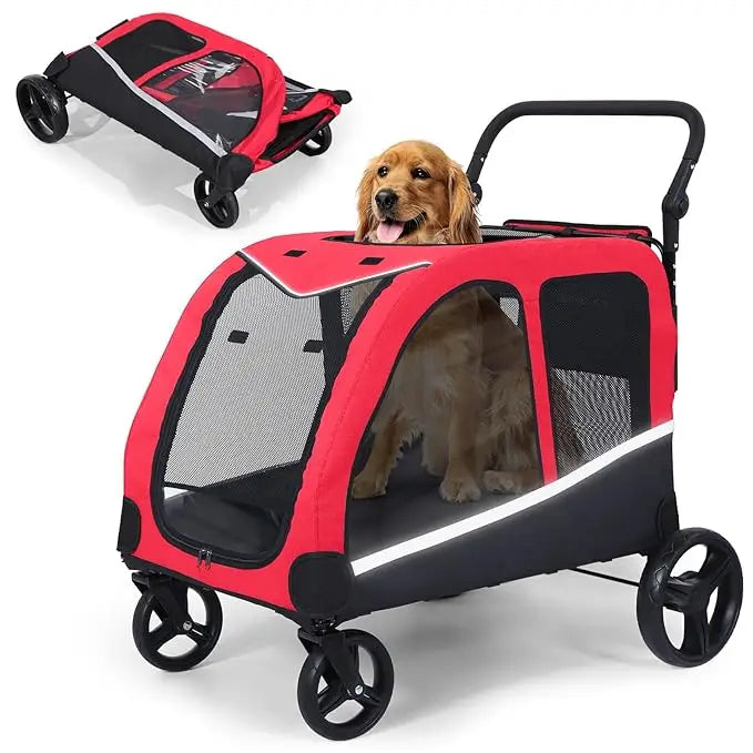 NoEnName_Null Extra Large Pet Stroller for Medium and Large Dogs