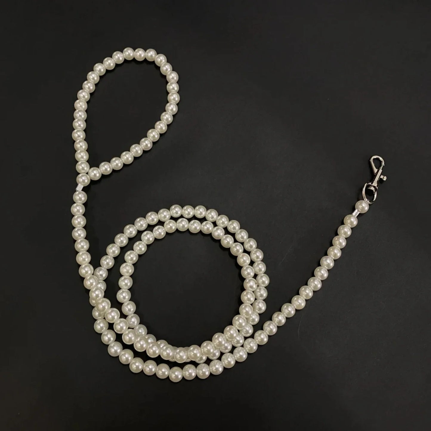 Luxury Pearls Beads Dog Harness Leash For Small Dogs