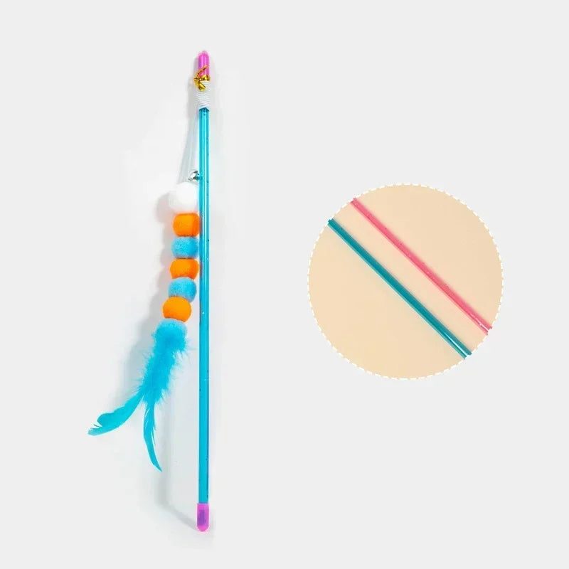 NoEnName Null Funny Kitten Cat Teaser Interactive Toy Rod