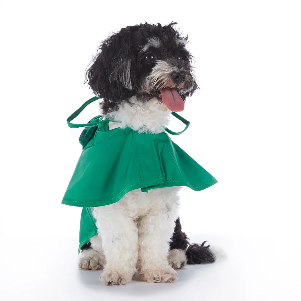 Fashionable Reflective Dog Raincoat Waterproof Hooded Jacket