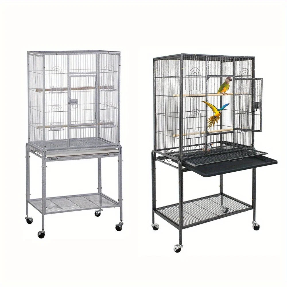 Guangdong Wrought Iron Flight Parrot Cage Rolling Stand