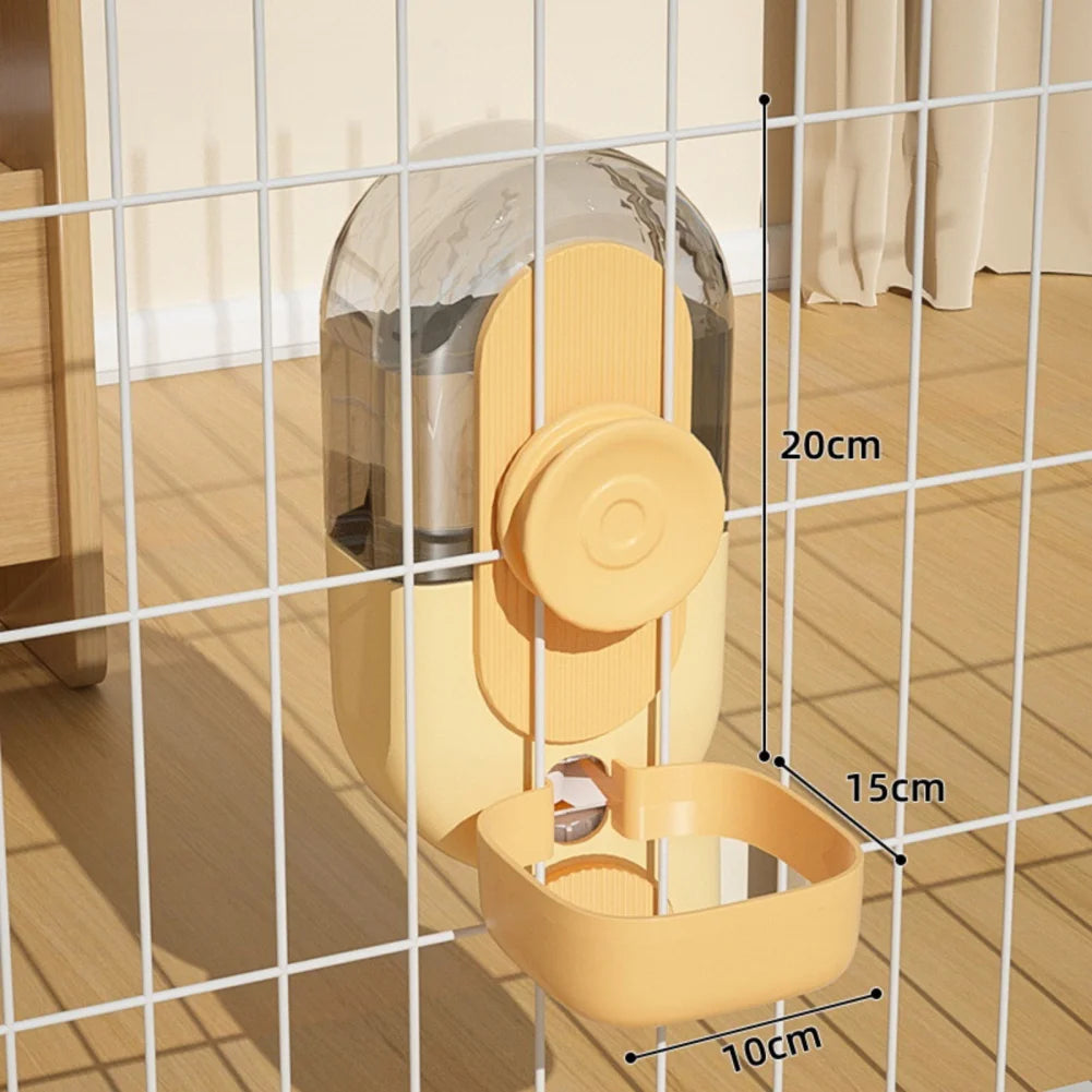 27oz Automatic Pet Bowl Cage Hanging Feeder Water Bottle Food Container Dispenser For Puppy Cat Rabbit Feeding Tool
