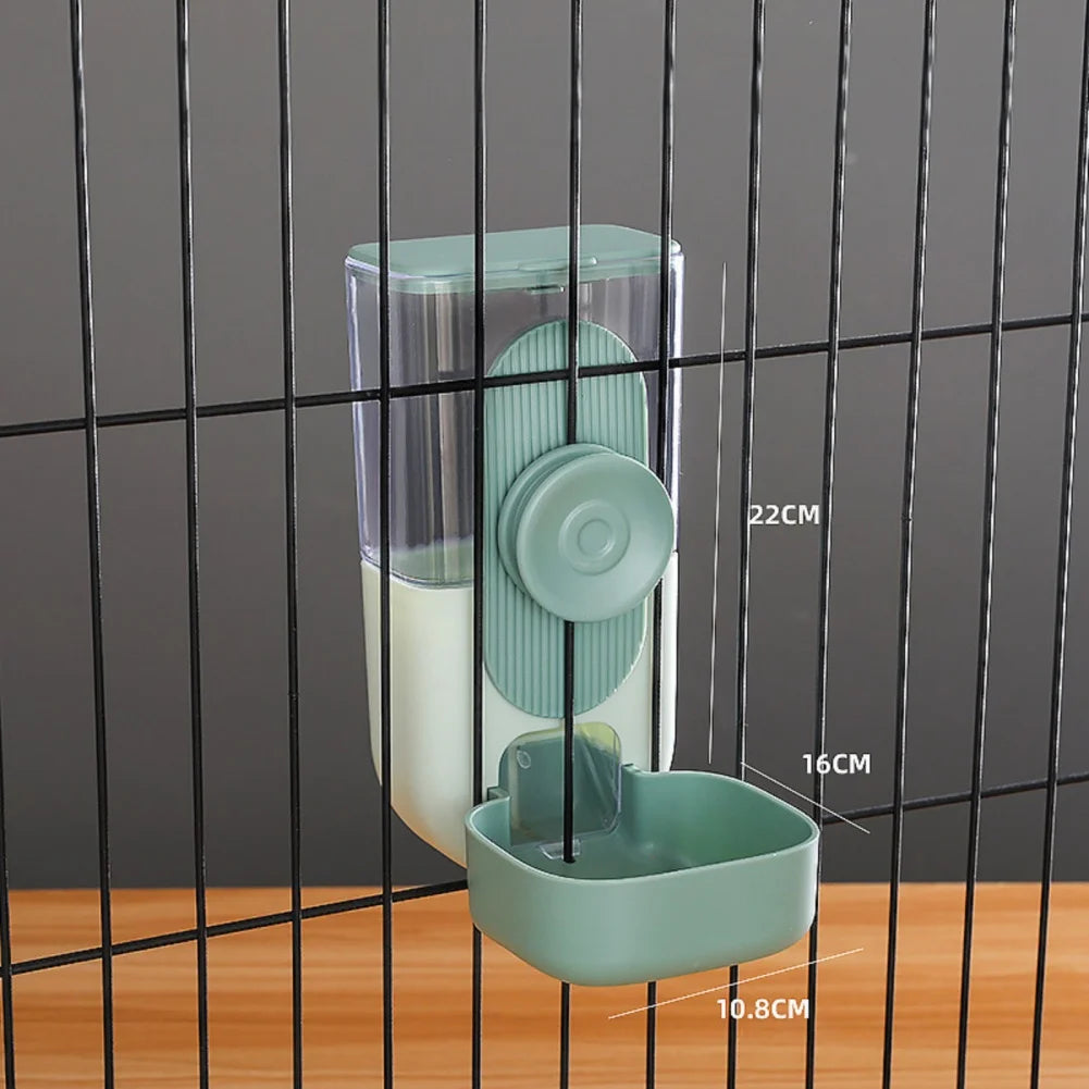 27oz Automatic Pet Bowl Cage Hanging Feeder Water Bottle Food Container Dispenser For Puppy Cat Rabbit Feeding Tool