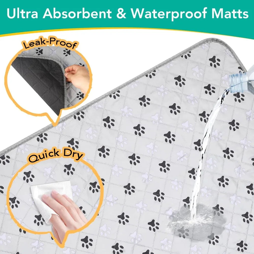 Hign-concerned 2 Pack Washable Pee Pads for Dogs and Cats
