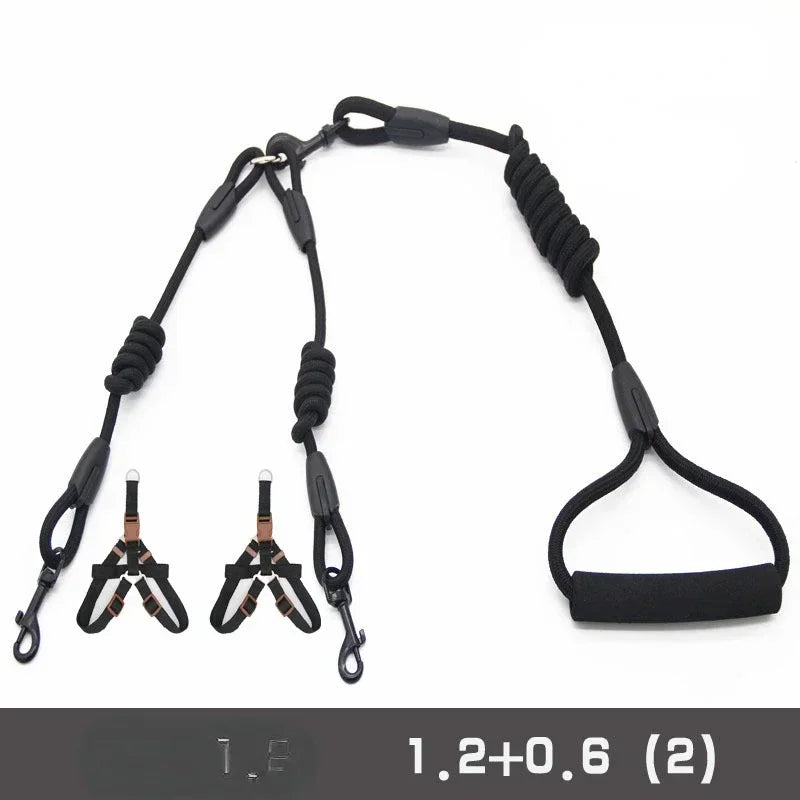 NoEnName_Null Double Dog Leash Coupler for Small Dogs