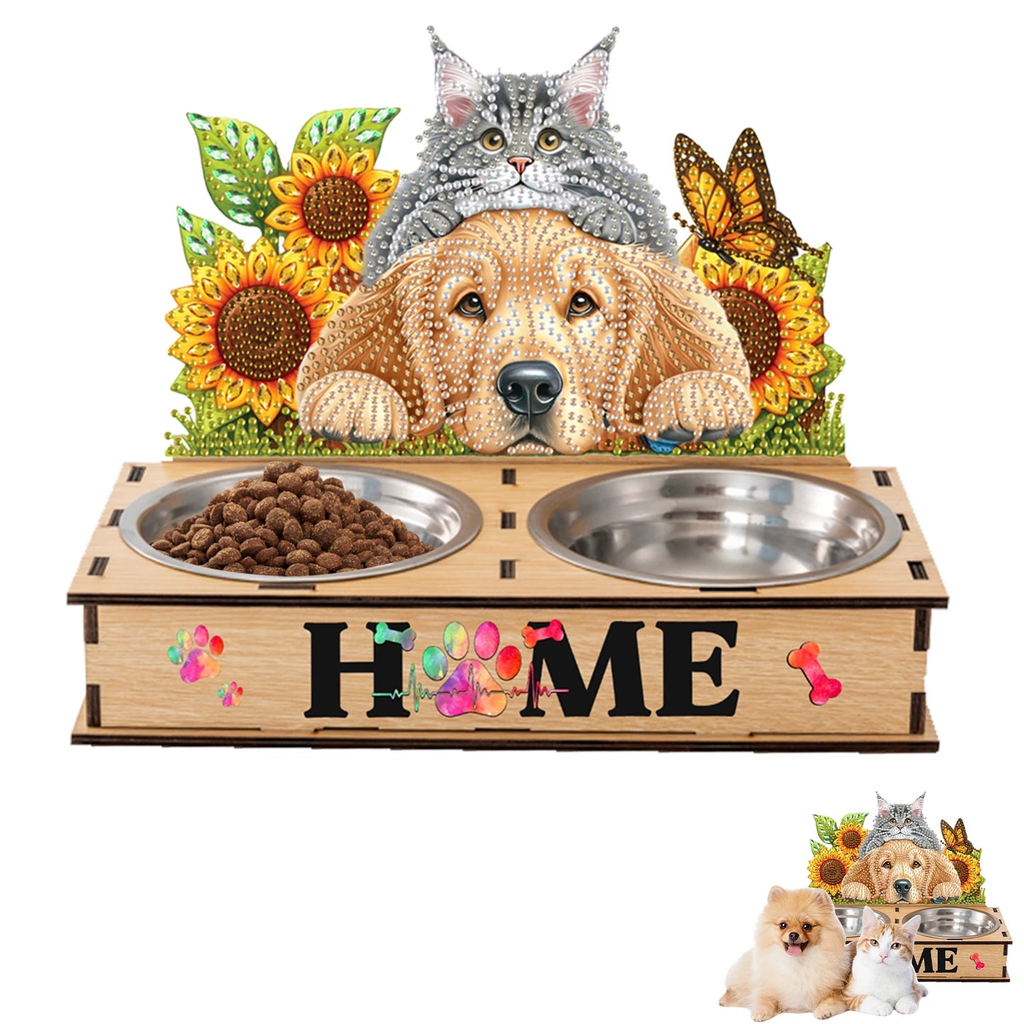 APWIKOGER 5D DIY Diamond Painting Pet Feeder Making Kit