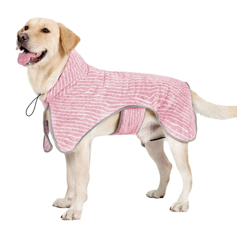 Pet Bathrobe Coat Fast Water Absorbent Towel For Dogs