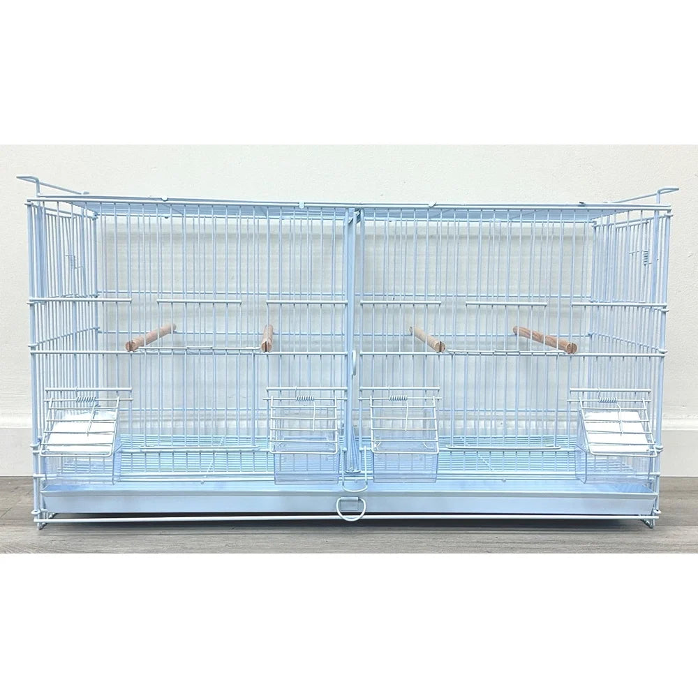 XMSJ Stackable Double Breeding Bird Cages With Dividers