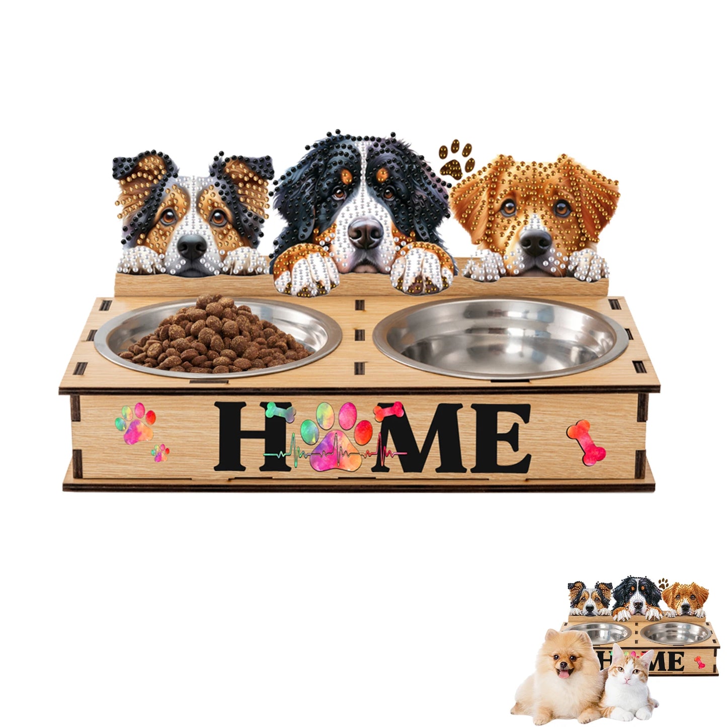 APWIKOGER 5D DIY Diamond Painting Pet Feeder Making Kit