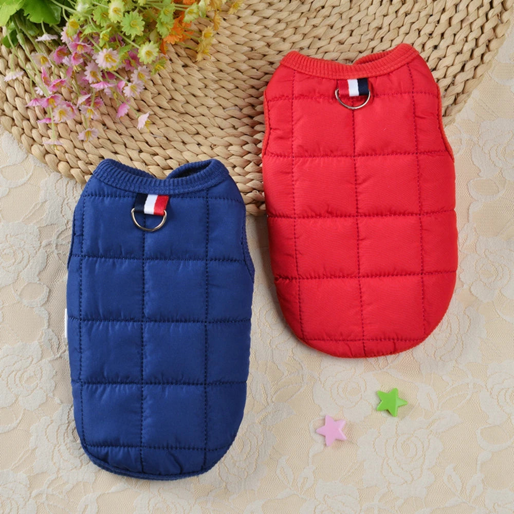 Winter Warm Padded Dog Jacket Cotton Windproof Coat