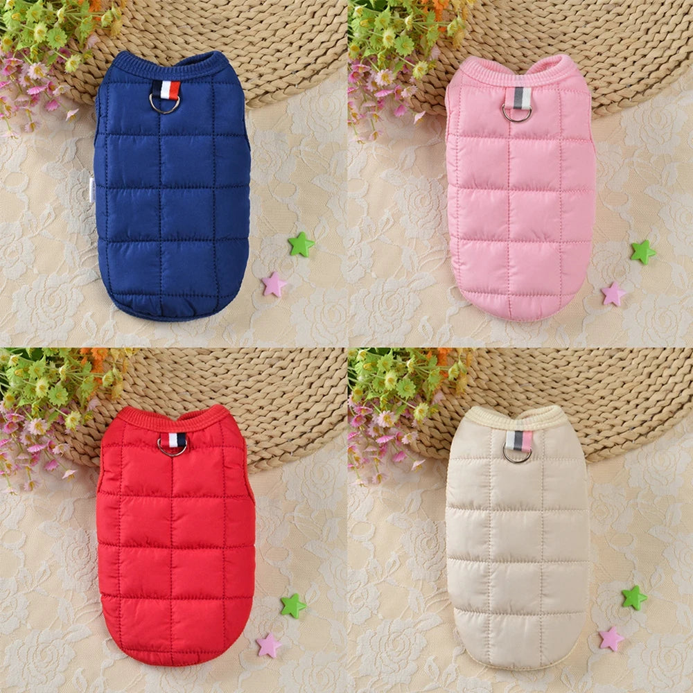 Winter Warm Padded Dog Jacket Cotton Windproof Coat