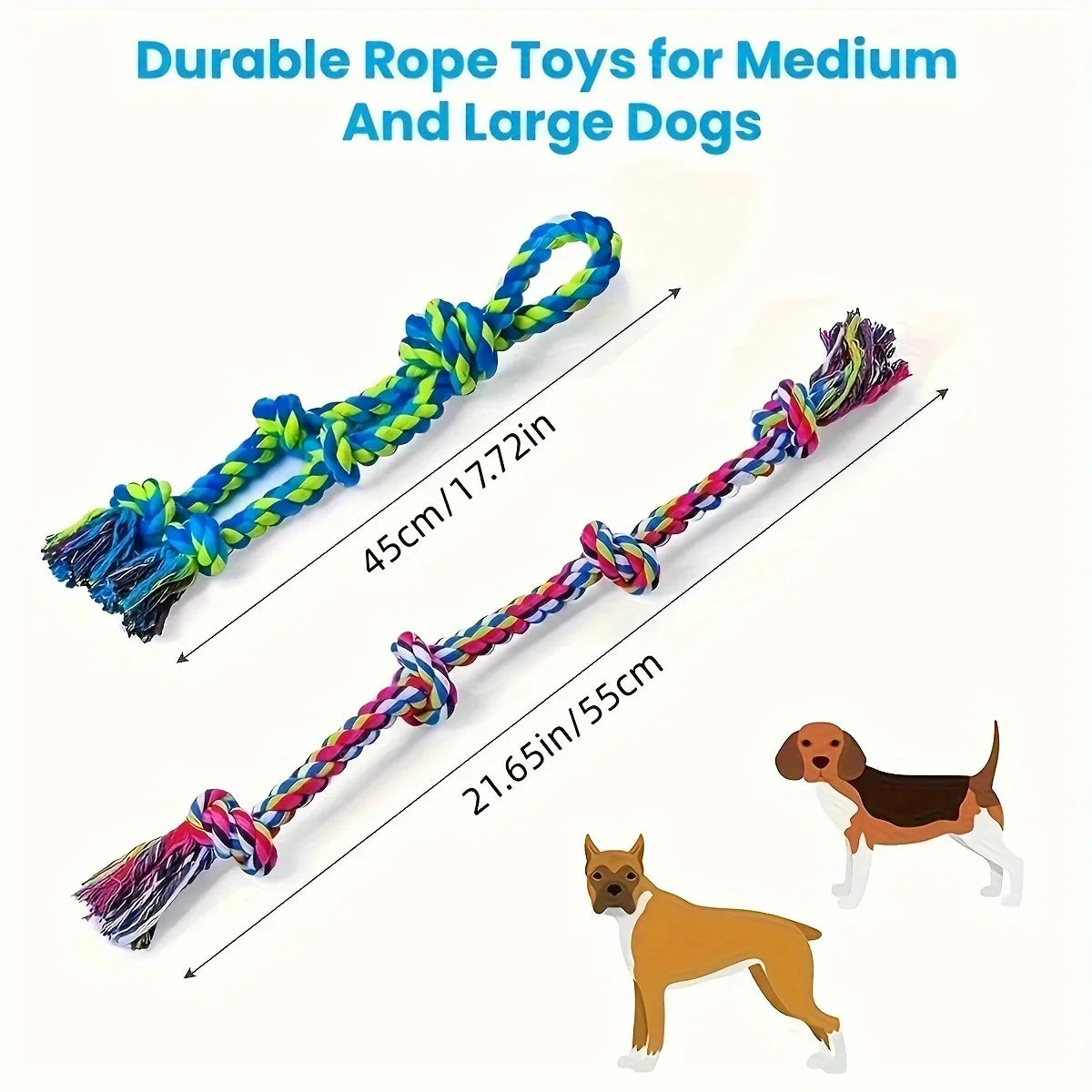 Knot Dog Toys Durable Chew Tug Interactive Toys