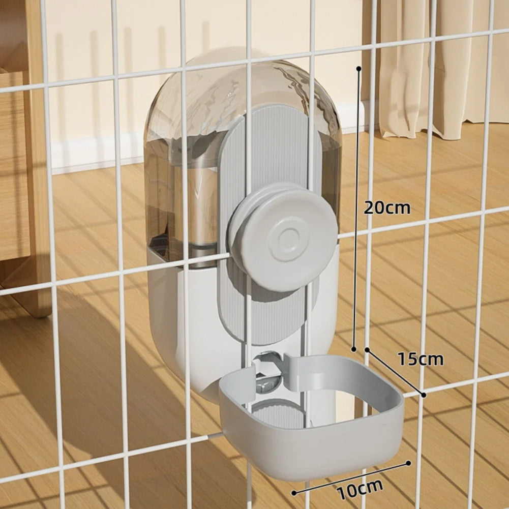 27oz Automatic Pet Bowl Cage Hanging Feeder Water Bottle Food Container Dispenser For Puppy Cat Rabbit Feeding Tool