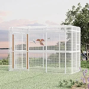 Heavy Duty Outdoor Walk In Bird Aviary Cage For Parrots