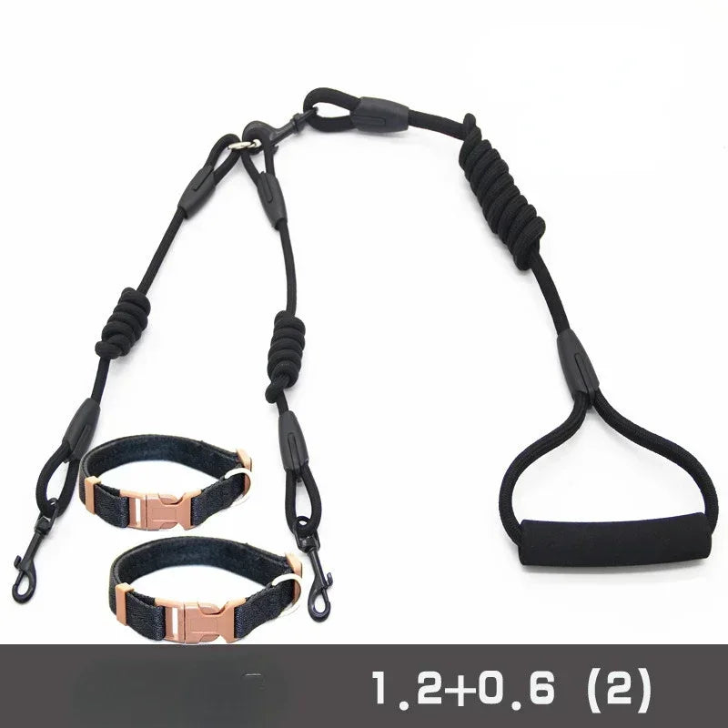 NoEnName_Null Double Dog Leash Coupler for Small Dogs