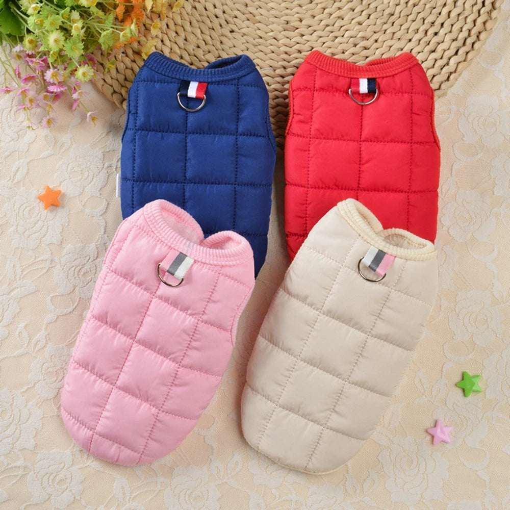 Winter Warm Padded Dog Jacket Cotton Windproof Coat