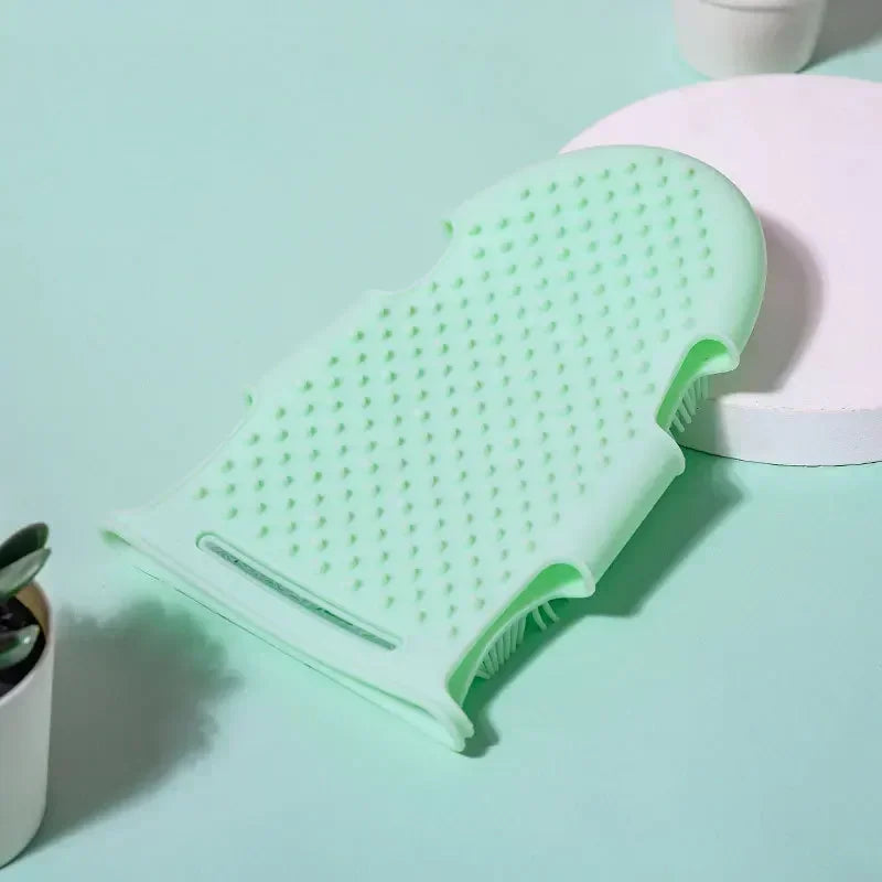 Dog Cat Bath Glove Deshedding Silicone Brush For Fur