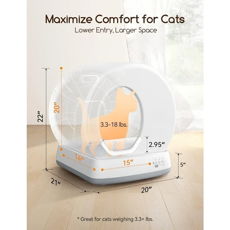 NoEnName Null Self-Cleaning Cat Litter Box for Multi Cats
