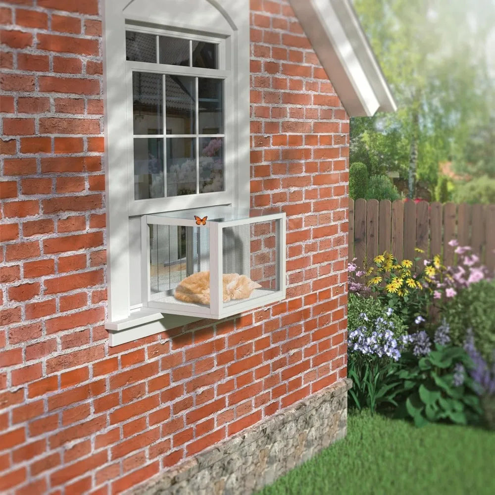 Cat Window Perch Catio Waterproof Top Fits 24 To 42 Wide