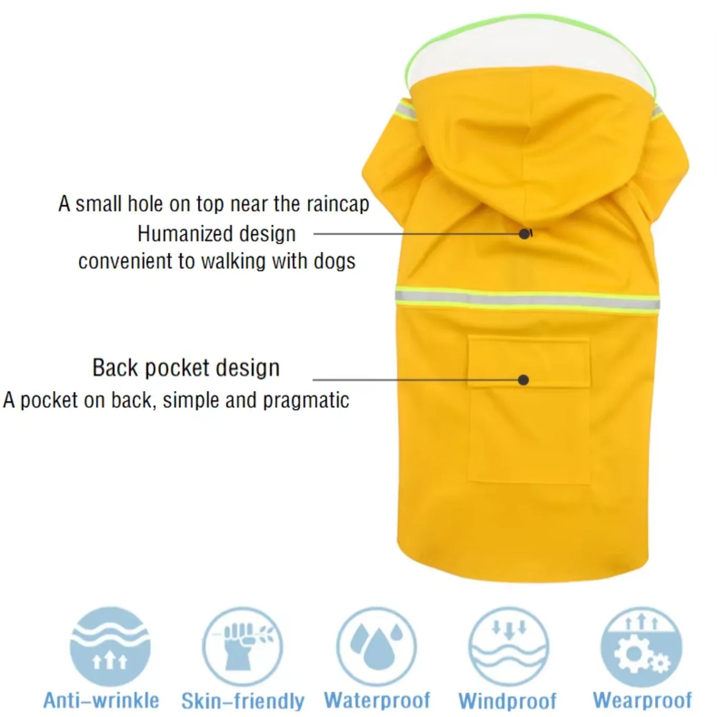 Giant Waterproof Dog Clothes Hoodies 4XL For Large Dogs