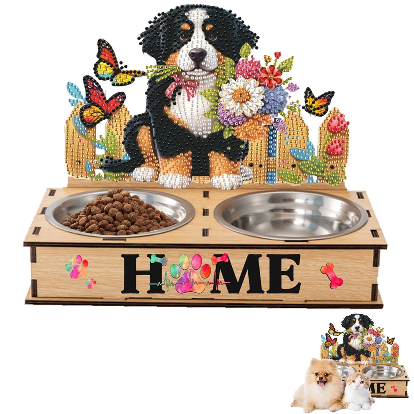 APWIKOGER 5D DIY Diamond Painting Pet Feeder Making Kit