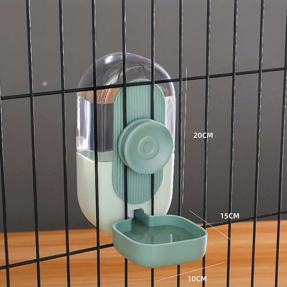27oz Automatic Pet Bowl Cage Hanging Feeder Water Bottle Food Container Dispenser For Puppy Cat Rabbit Feeding Tool