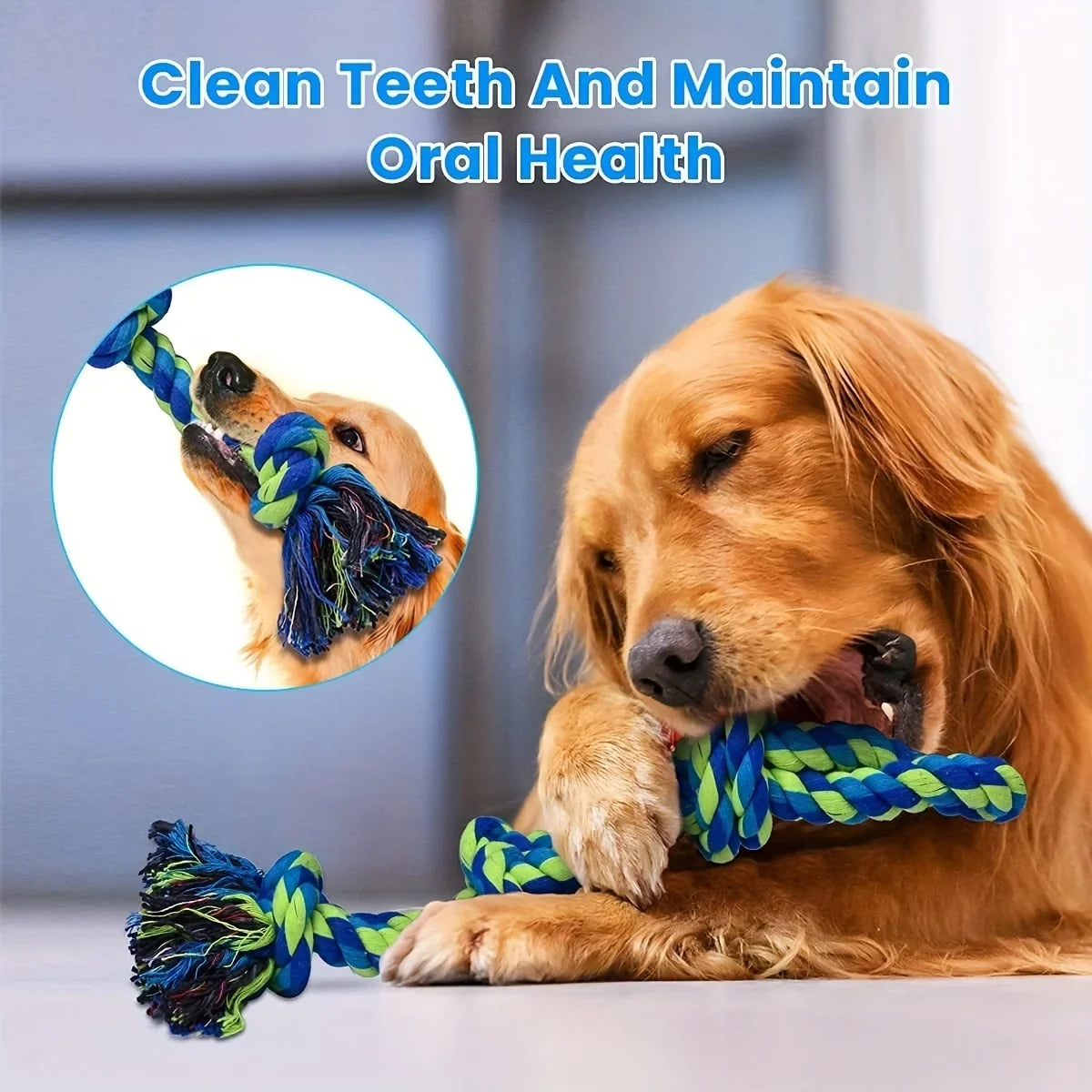 Knot Dog Toys Durable Chew Tug Interactive Toys