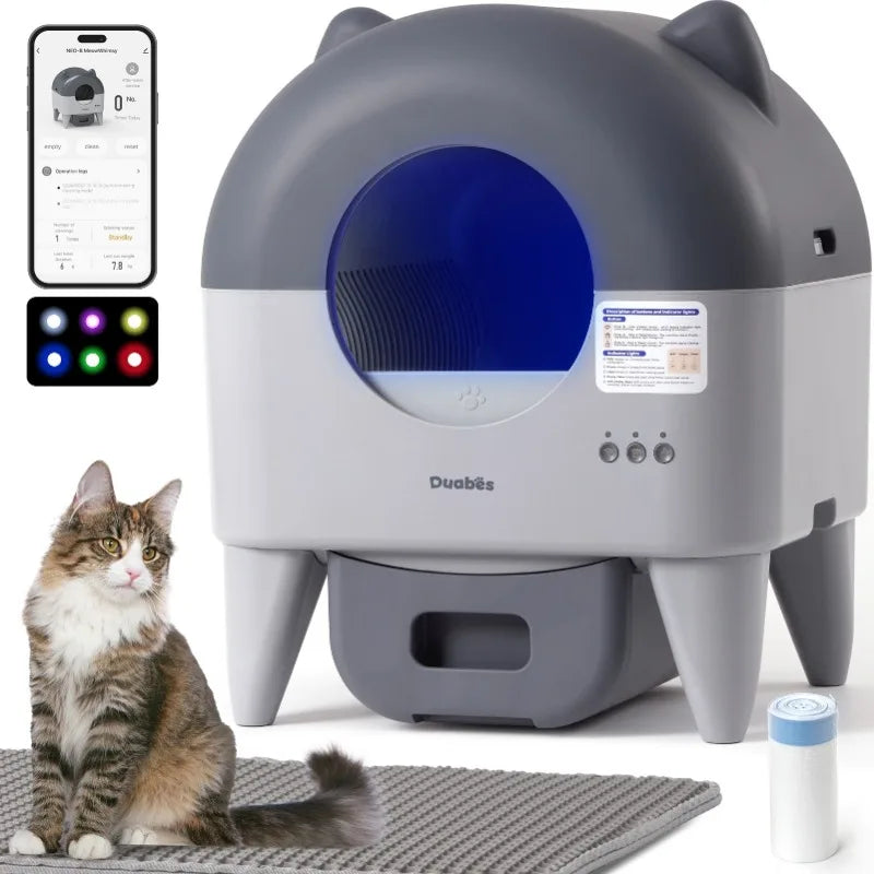 Lunapurr Automatic Cat Litter Box with APP Control