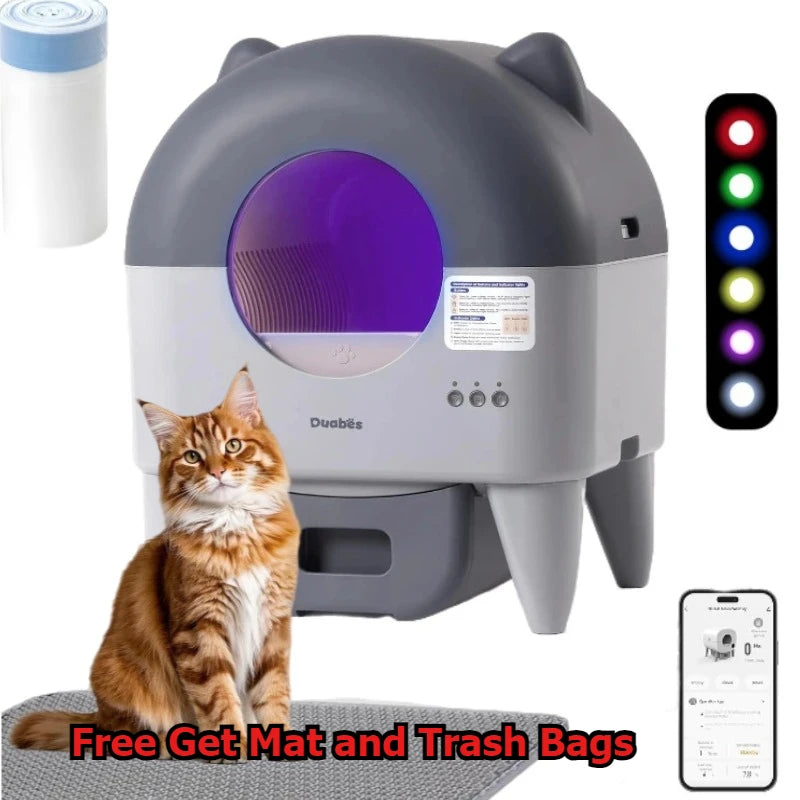 Lunapurr Automatic Cat Litter Box with APP Control