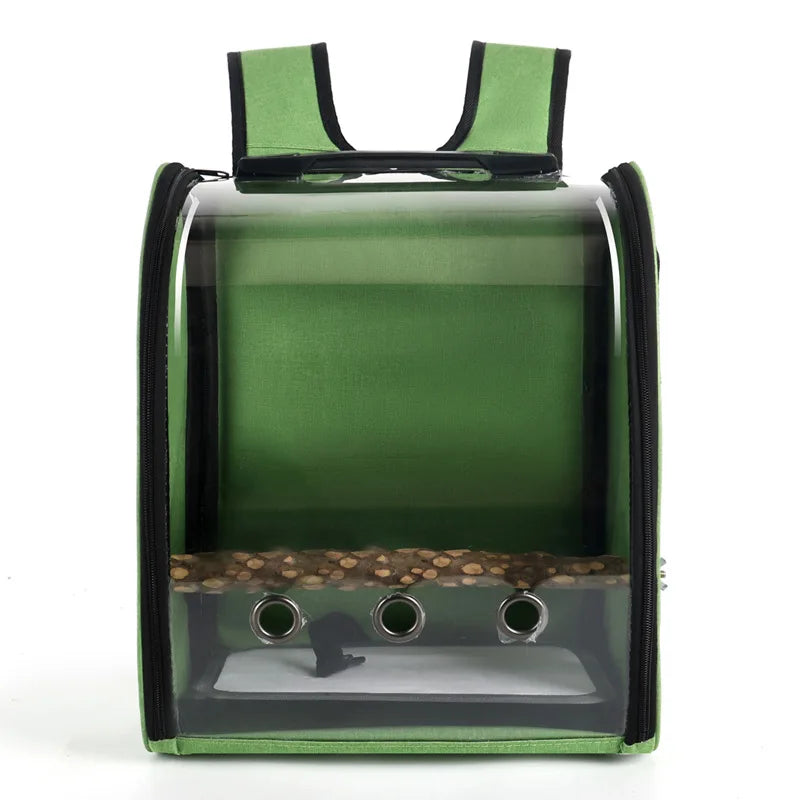 Fujian Portable Parrot Travel Cage Breathable Transparent