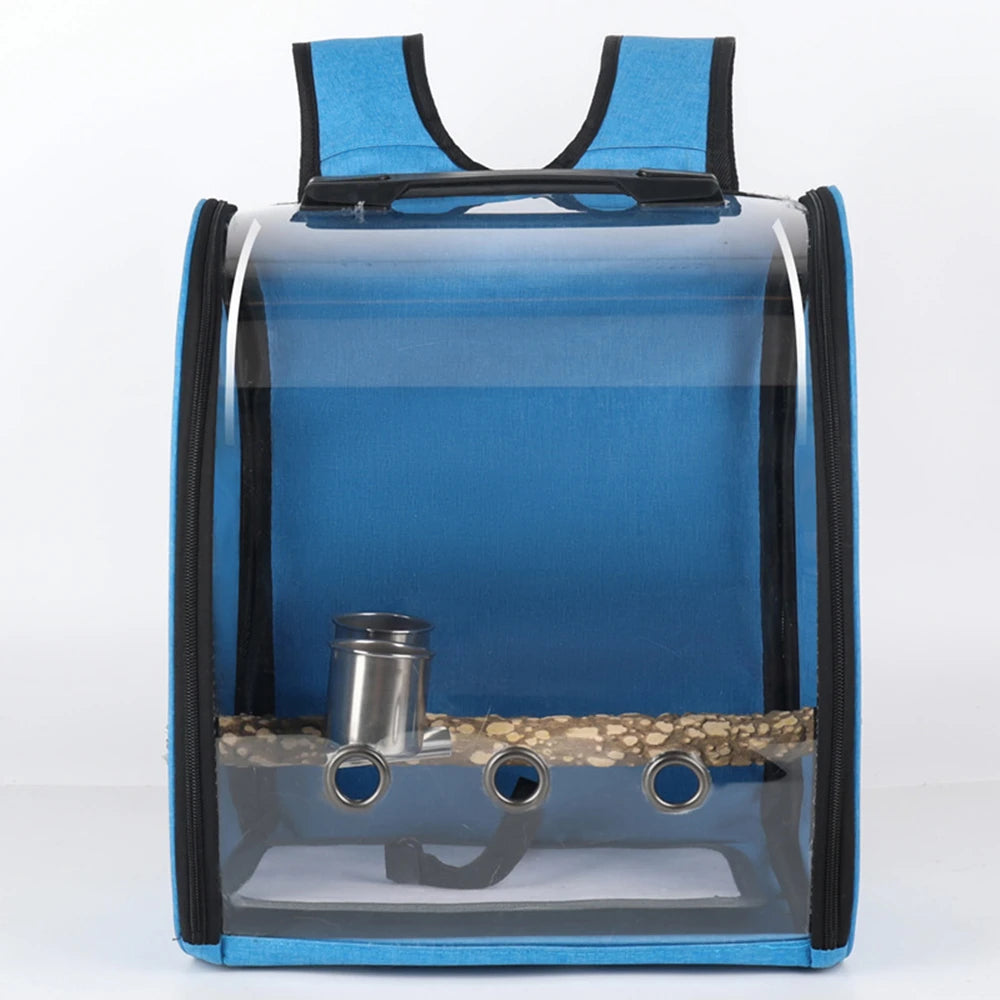 Fujian Portable Parrot Travel Cage Breathable Transparent