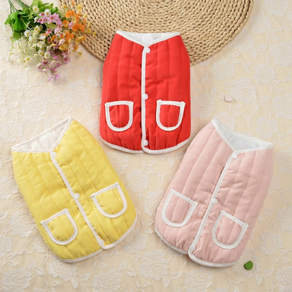 Guangdong Cotton Padded Dog Coat Jacket with Pockets
