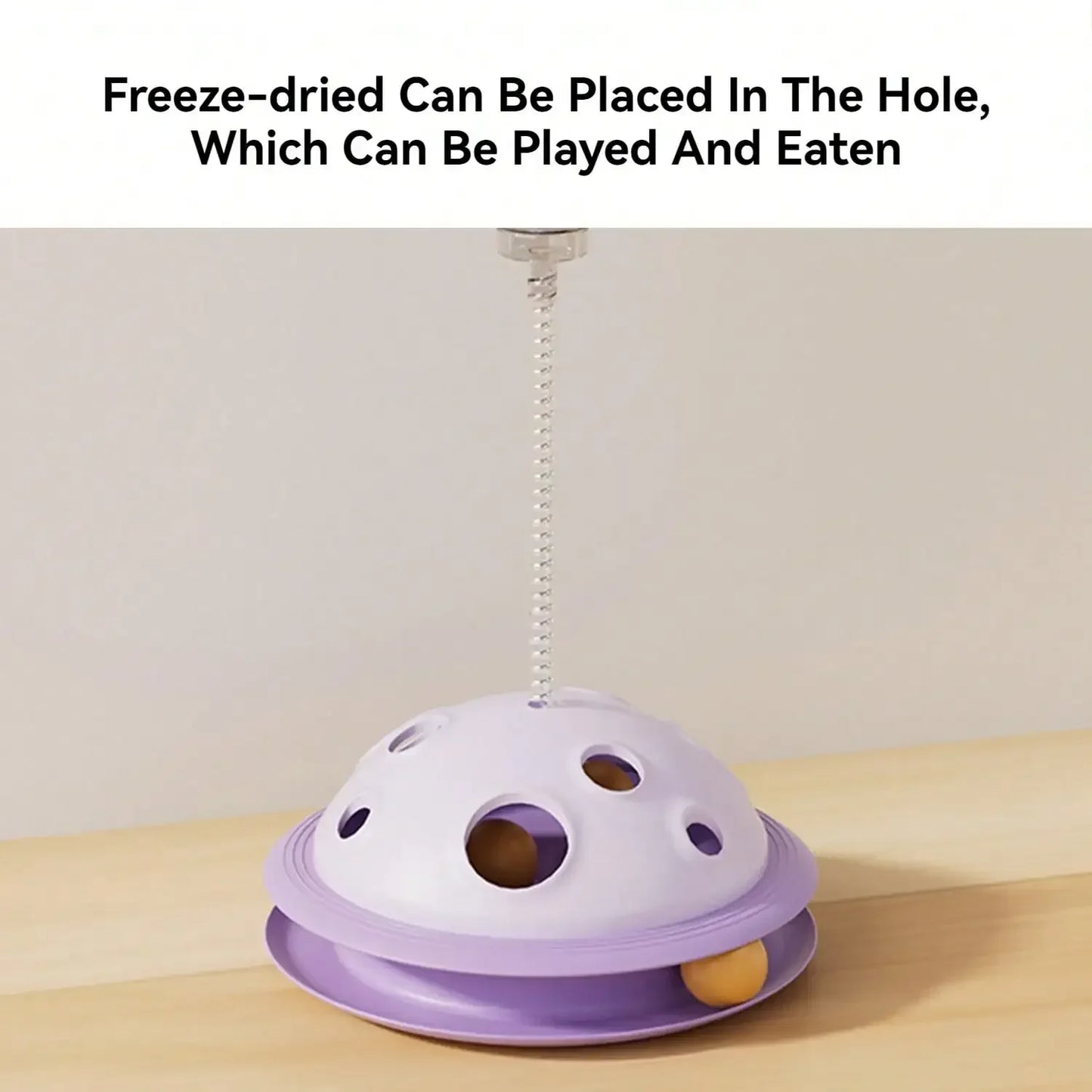 NoEnName Null Interactive Cat Snack Dispenser Educational Toy