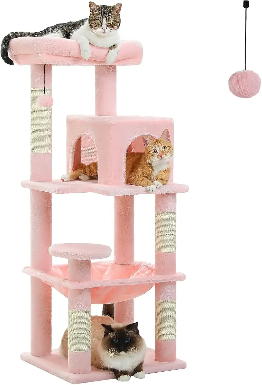 Gothic Cat Tree with Large Hammock and Coffin Bed