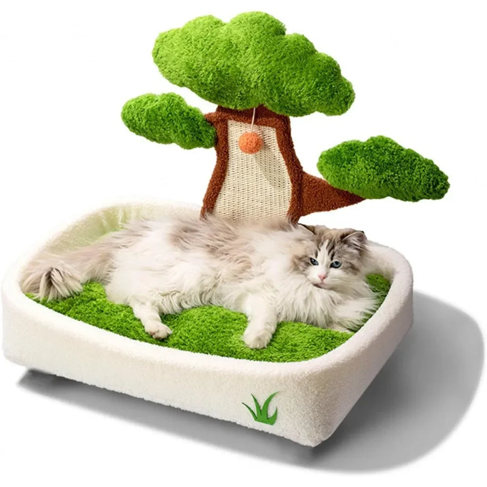 Cat Scratching Post with Bed by NoEnName_Null