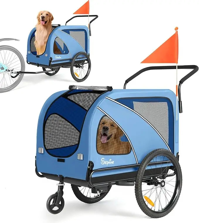 Sepnine Dog Bike Trailer and Pet Stroller Carrier