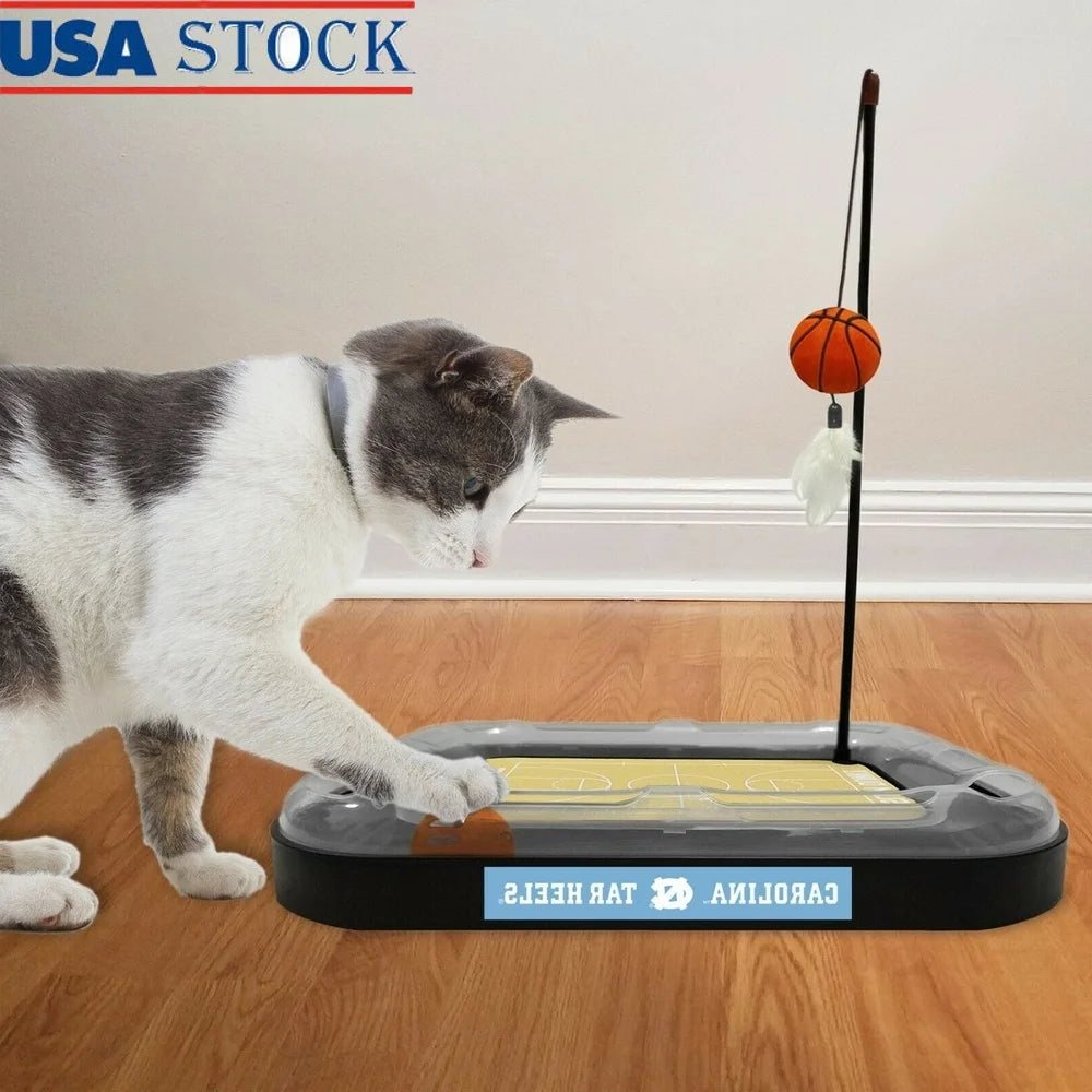 XMSJ Cat Scratcher Mat Toy with Refillable Catnip