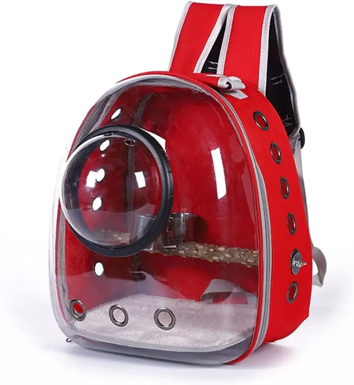 Peisi Portable Breathable Bird Carrier Backpack Travel Cage