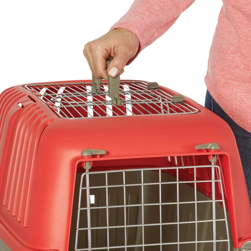 XMSJ Portable Hard Sided Pet Carrier For Travel And Vet