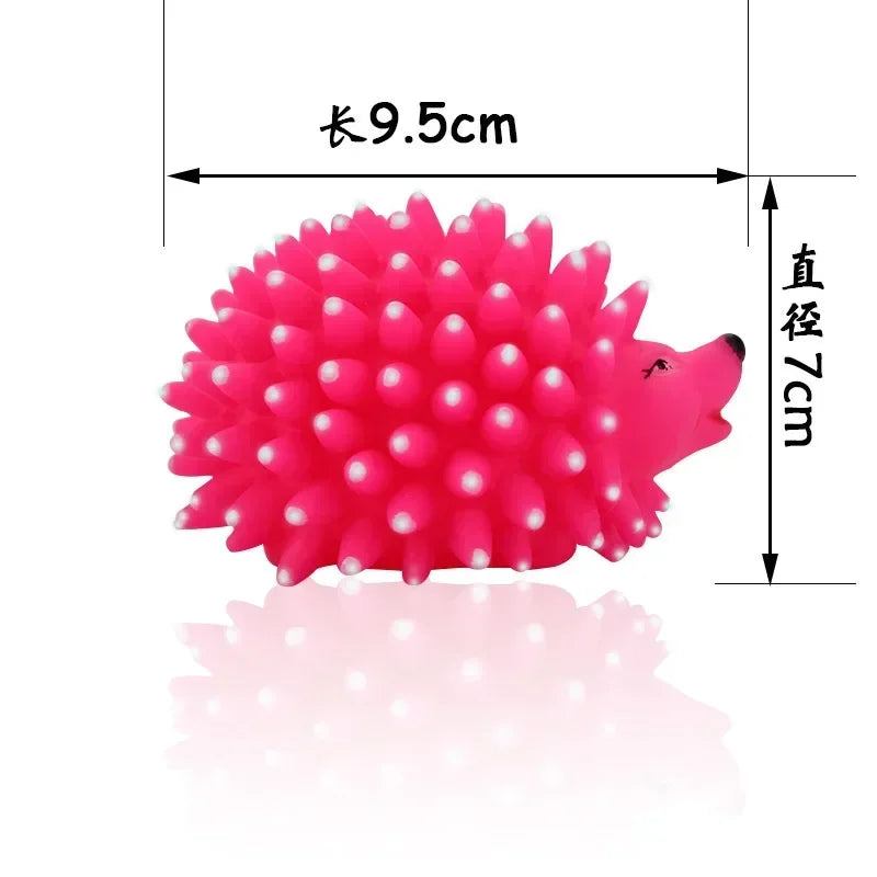 NoEnName_Null Realistic Hedgehog Soft Rubber Chew Dog Toy