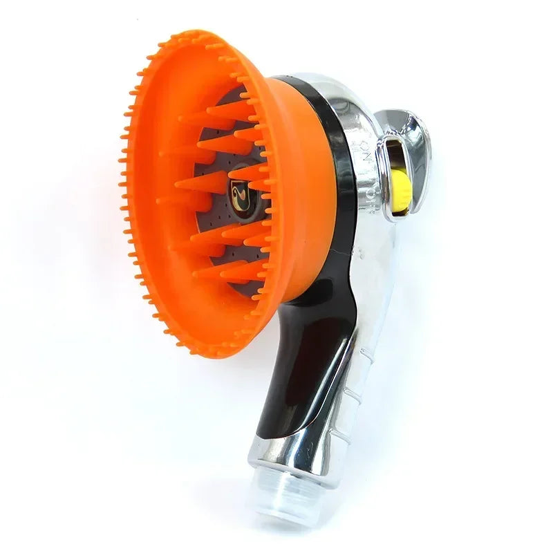 Pet Combing Massage Shower Head Bath Brush Dogs Cats