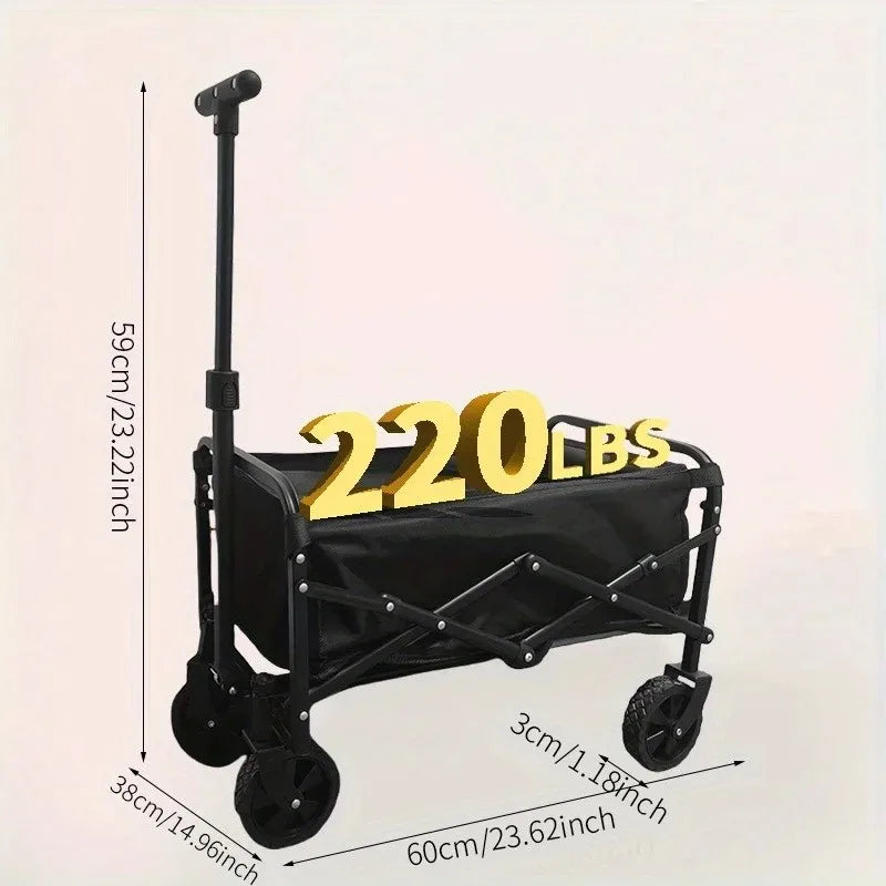 NoEnName Null Collapsible Foldable Wagon Cart With All Terrain Wheels